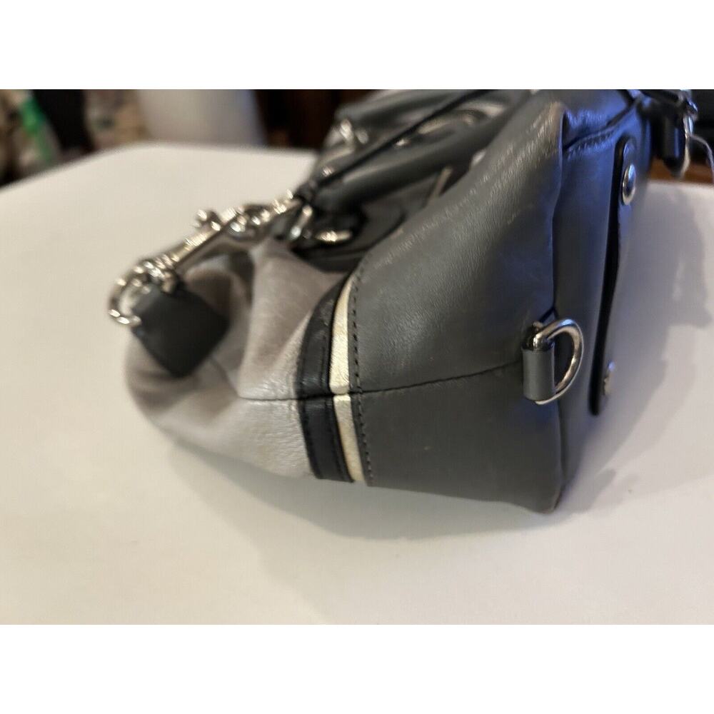 Coach F17456 Gray Leather Ashley Spectator Shoulder Bag Tote Satchel Handbag ETC - Picture 8 of 8